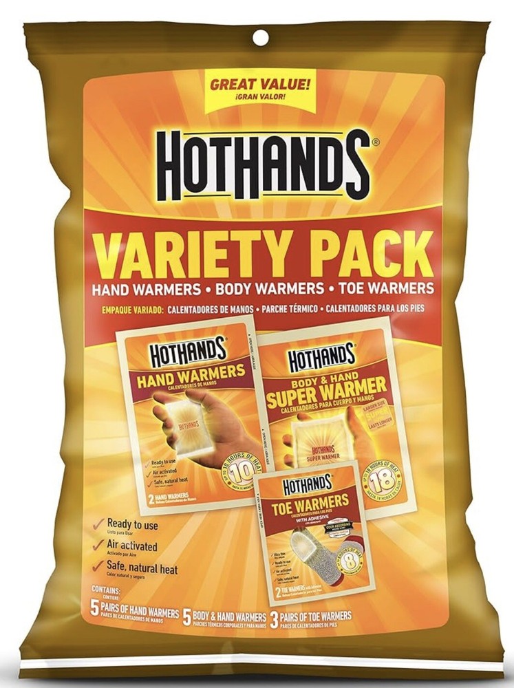 Hot Hands Variety Pack Warmers