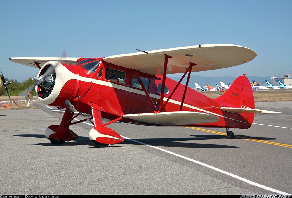 Scale WACO E Cabin Biplane 52" Giant Scale RC AIrplane Printed Plans
