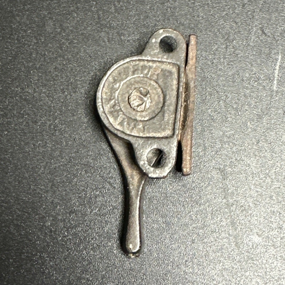 Antique Victorian Black Cast Iron Side Window Sash Lock