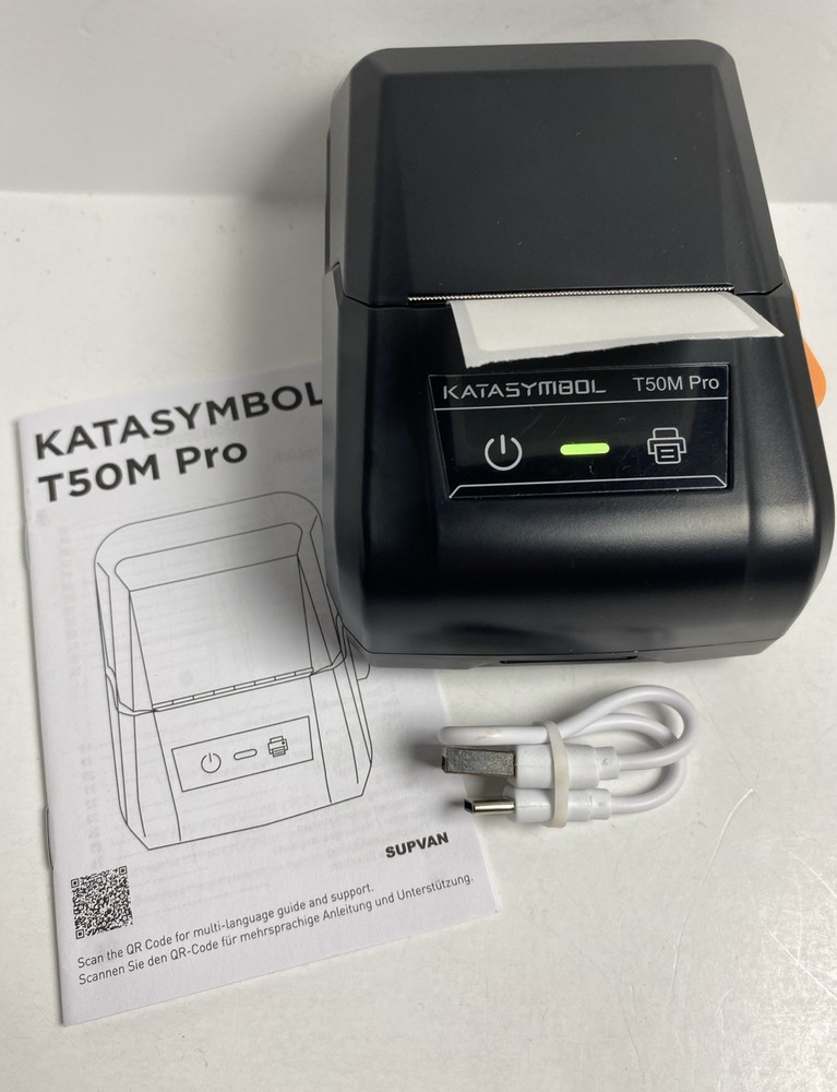 Katastmbol T50M Pro Bluetooth/ Wireless Label Maker Machine Tested/Working