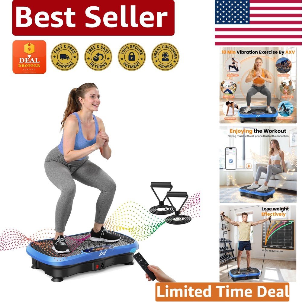 Multi-Purpose Vibration Fitness Board with Maximum Support for 330 lbs Users