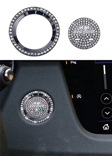 for Cadillac Bling Engine Start Stop Silver - Engine Start Button (2 Holes)