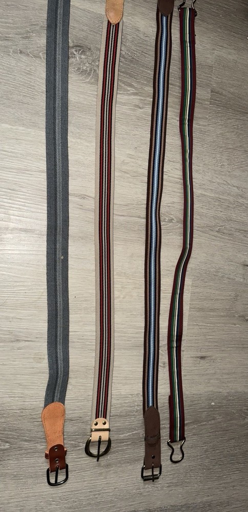 Women’s belts multicolor size 12 4pc