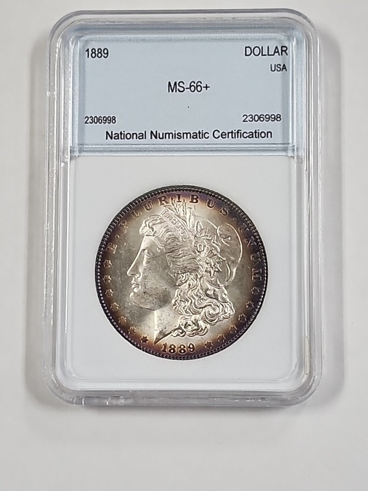 1889 Morgan Silver Dollar  Gem Uncirculated  Toned Mint State