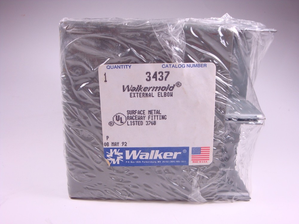 3437 Walker External Elbow Surface Metal Raceway Fitting