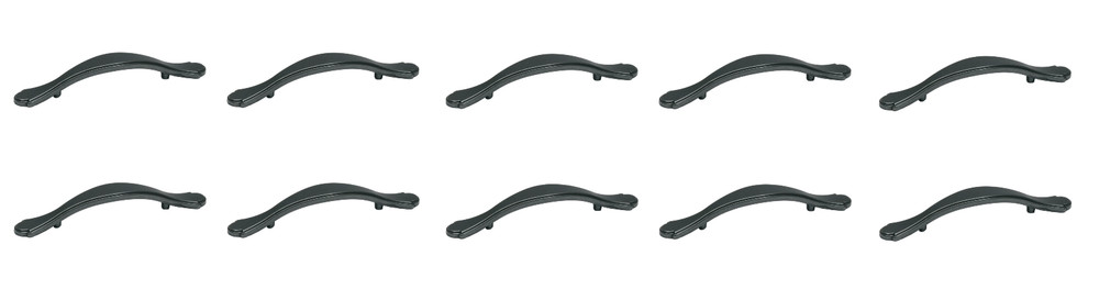10 Pack Jamison Collection 3" CTC Handle Cabinet Pull Weathered Black | J436-WB