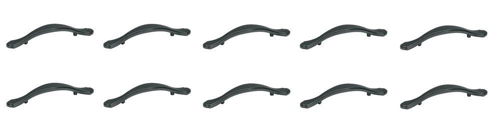 10 Pack Jamison Collection 3" CTC Handle Cabinet Pull Weathered Black | J436-WB