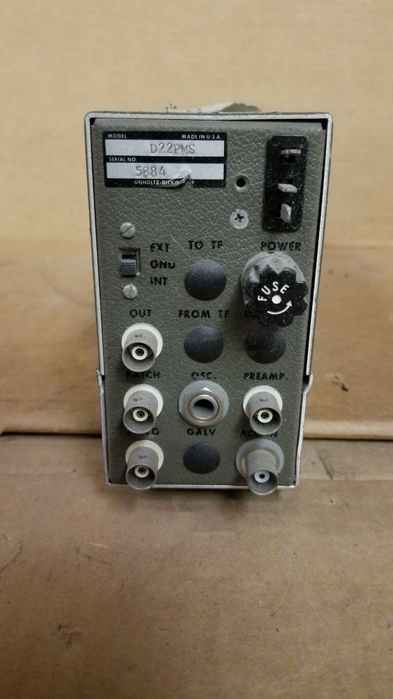 Unholtz-Dickie D22PMS Charge Amplifier Powers UP!