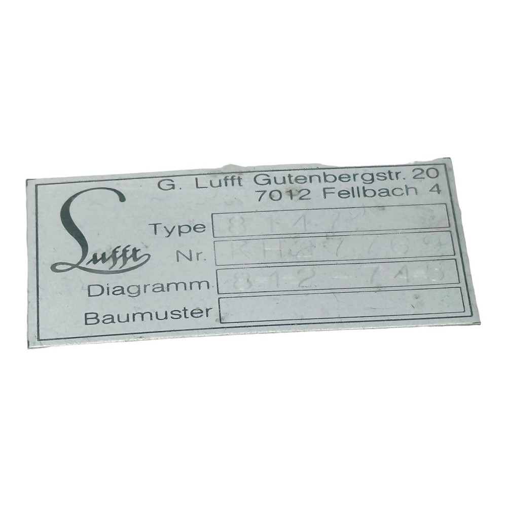 LUFFT 8147 THERMO-HYGROGRAPH