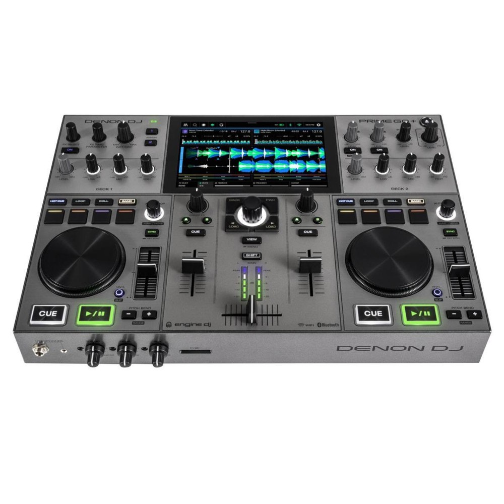 Denon DJ PRIME GO+ Portable Battery Powered Standalone 2 Deck DJ Controller