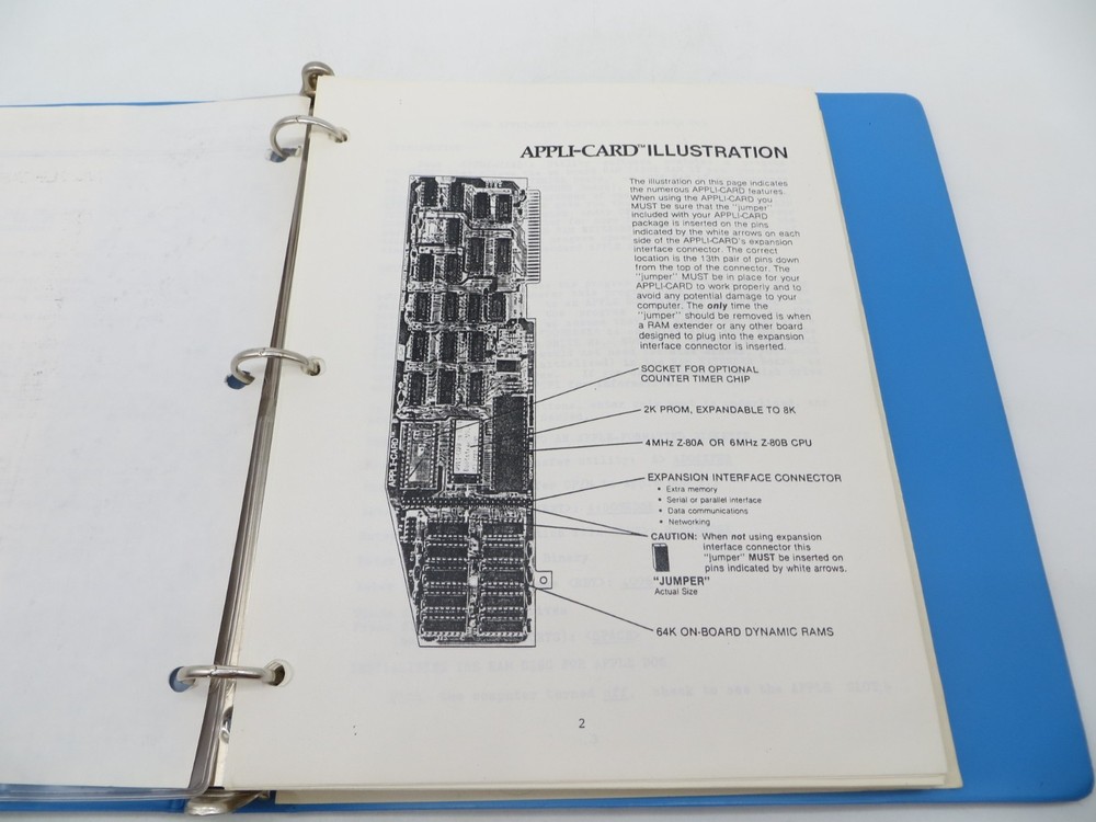 APPLI-CARD PCPI PERSONAL COMPUTER PRODUCTS 5.25" Floppy Disk Version 1.0