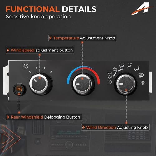 Front Climate Control Module Compatible with Chevy Express 1500 2500 3500 2008