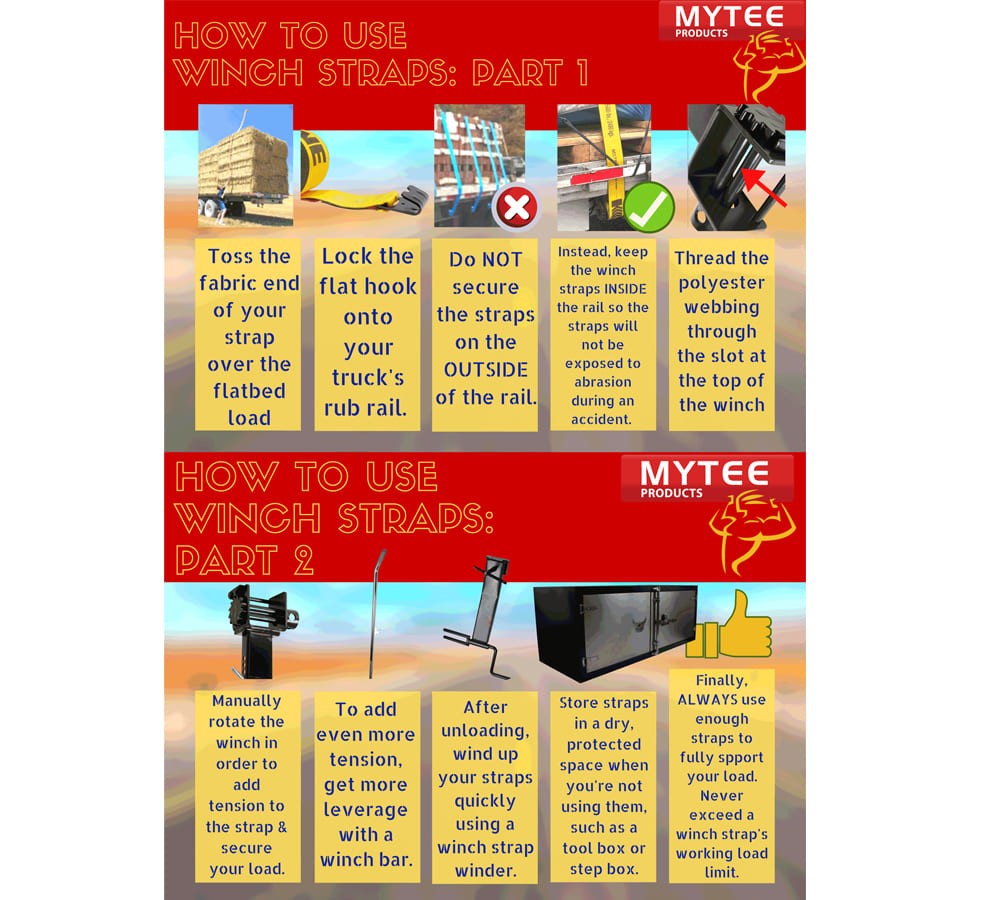 (10 Pack) 4" x 30' Winch Strap w/ Flat Hook Webbing (Reflective Yellow) 5400 #