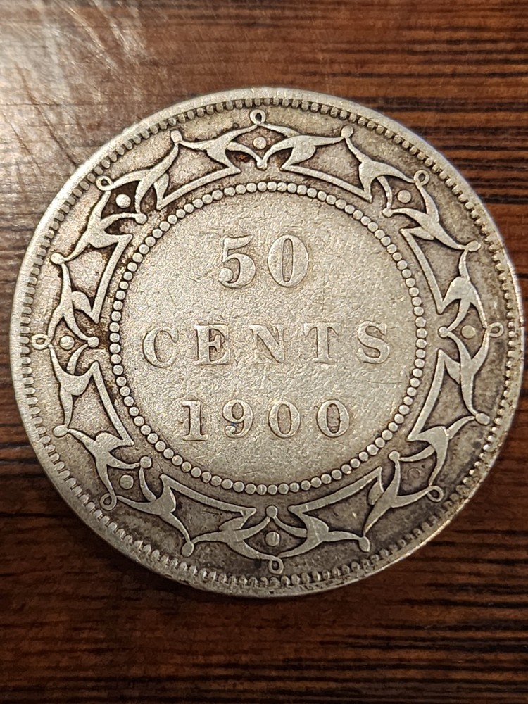 1900 Newfoundland 50 Cents Silver Coin