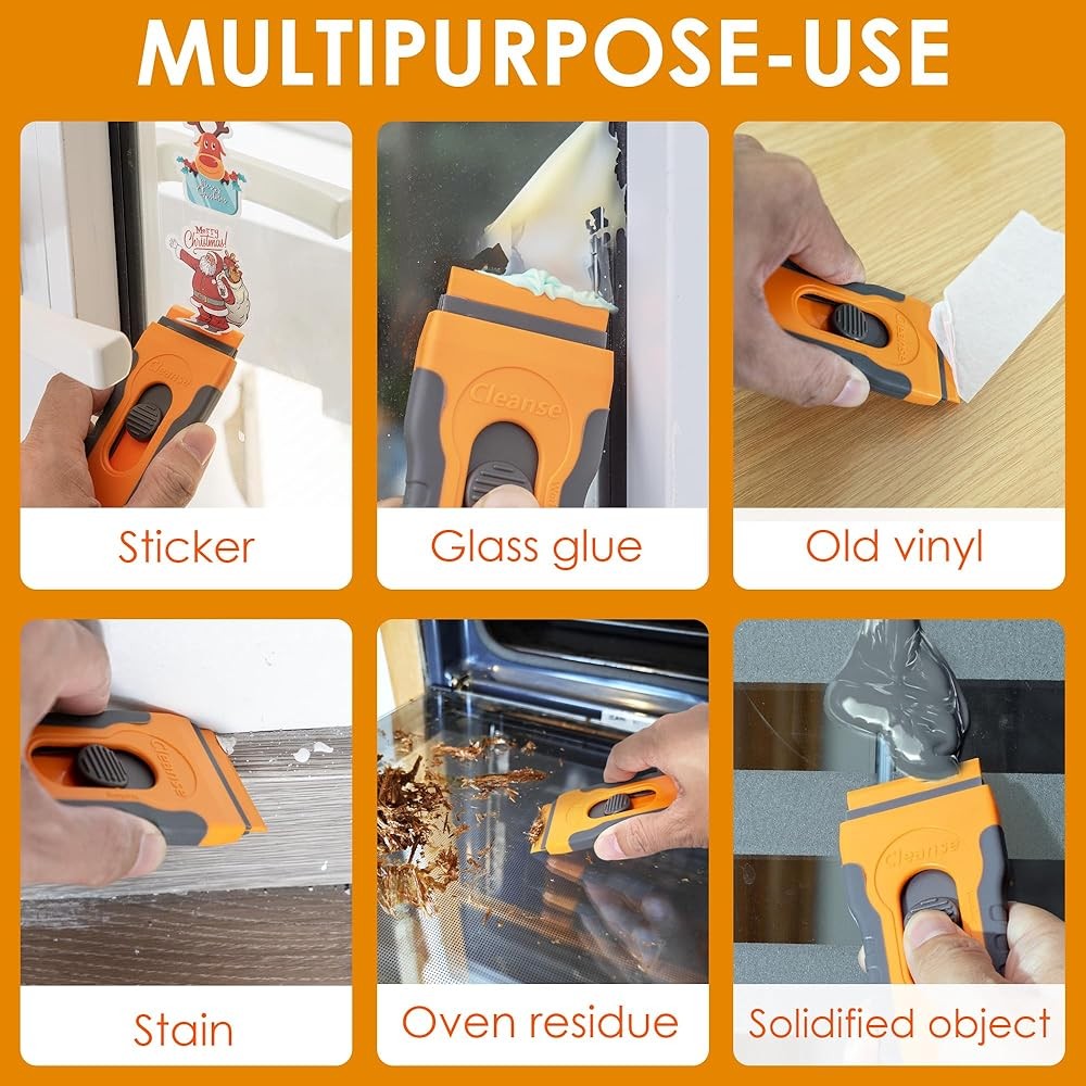 Blade Plastic Blade Scraper with Retractable Blade: Without Daging