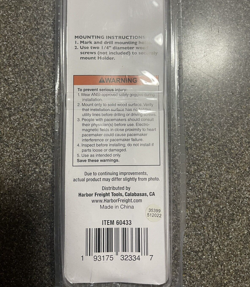 U.S. GENERAL 18 in. Magnetic Tool Holder