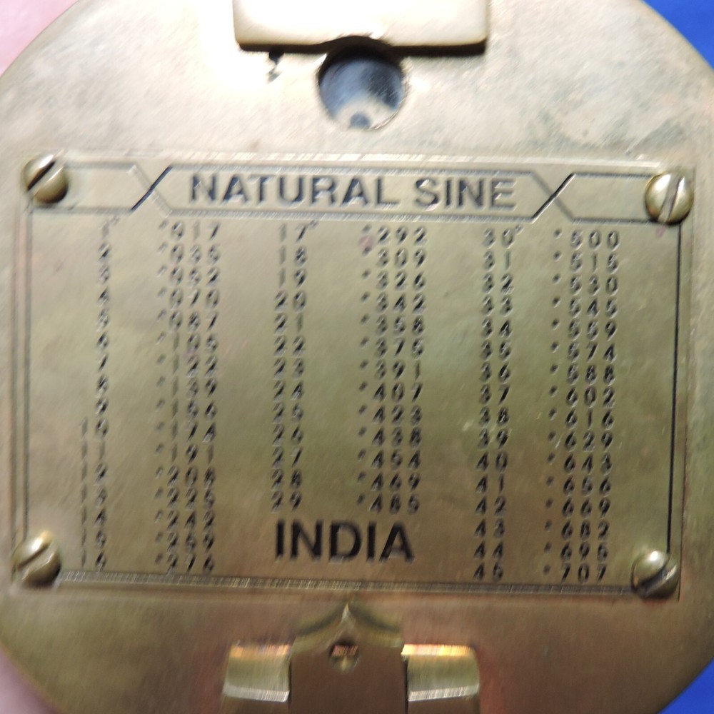 Vintage Used Natural Sine India Compass