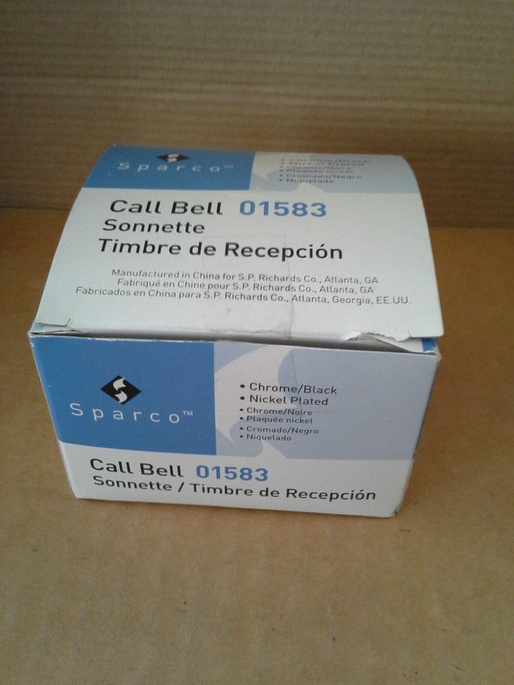 Sparco SPR01583 Nickel Plated Call Bell. Open box