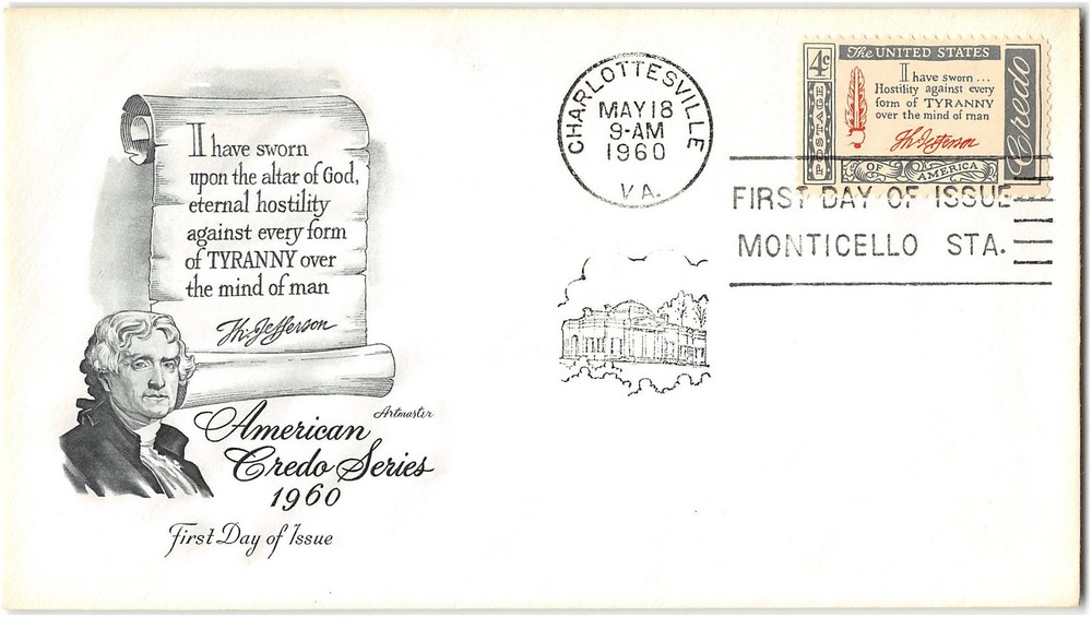 US #1141 First Day Cover (FDC), 1960