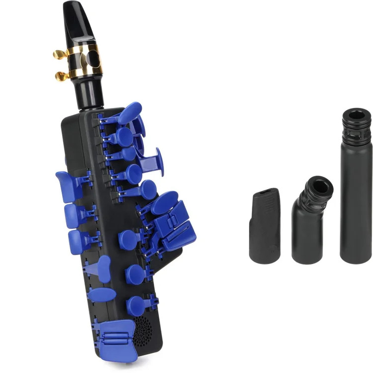 Odisei Music Travel Sax 2 Wind Synth/Controller with Accessory Pack - Blue Royal