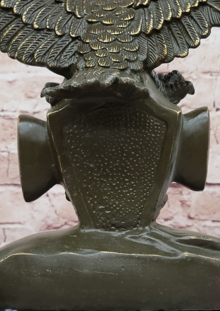 American Eagle Bronze Sculpture – Shaking Hands Unity Symbol Hot Cast Artwork