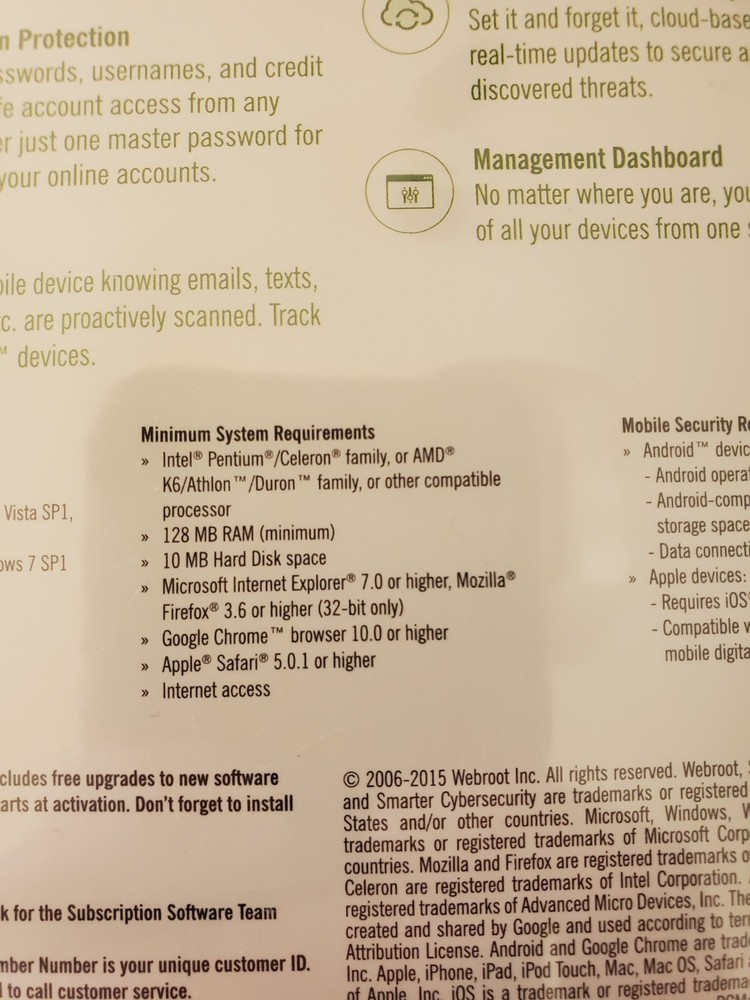 Webroot SecureAnywhere Internet Security - Full Version for Windows & Mac...