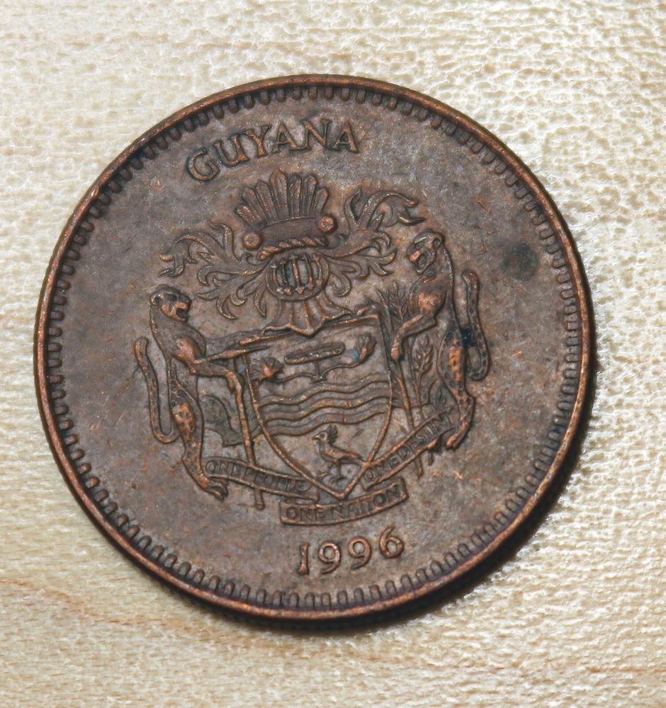 1996 Guyana 5 Dollars