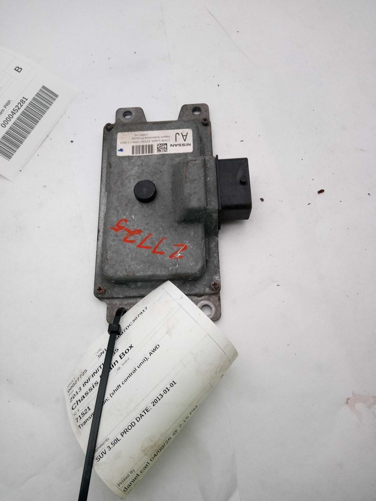 2013 INFINITI JX35 Automatic Transmission Shift Control Module OEM 310363JA0A