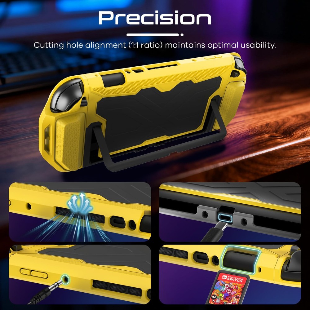 Dockable for Switch 2 Grip Case (2025) Accessories, Armor Slim Military-Grade...