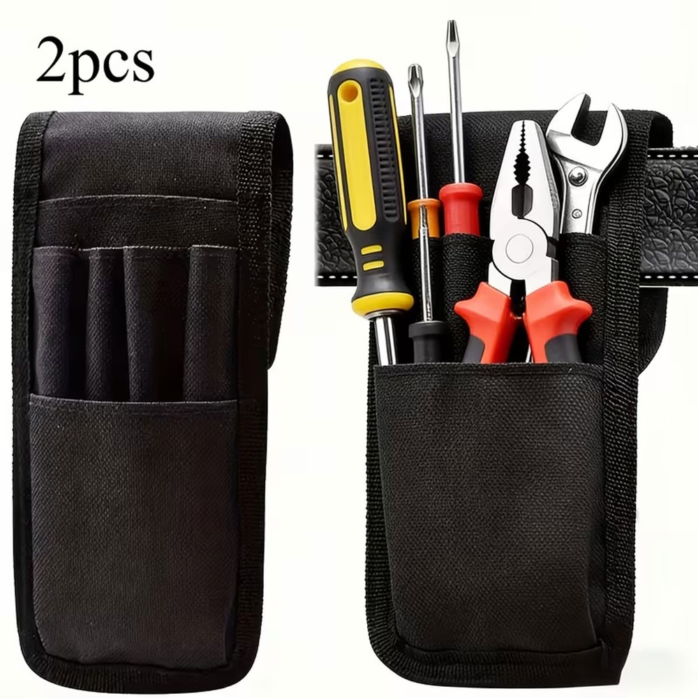 2Pcs Construction Tool Holder Small Electrician's Tool Pouch For Tool Pen Belt