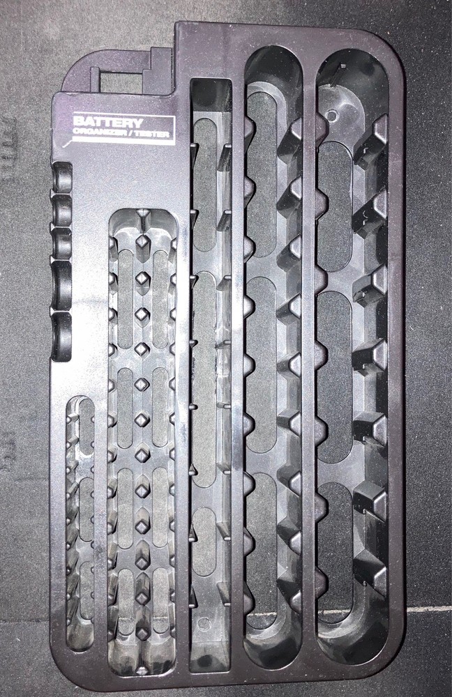 BATTERY Organizer Rack Black