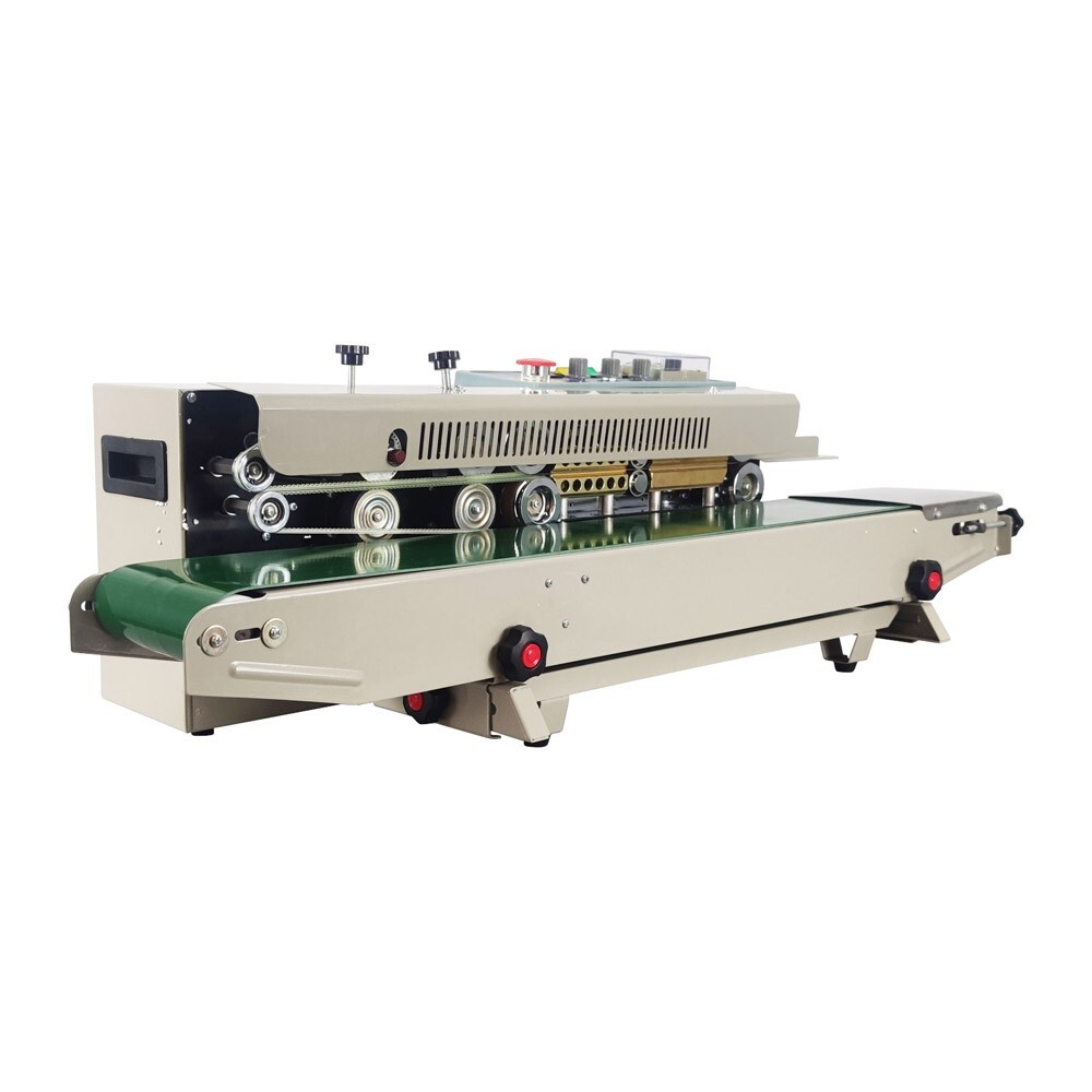 High Efficiency 110V Horizontal Sealer Continuous Plastic Bag Sealing Machine