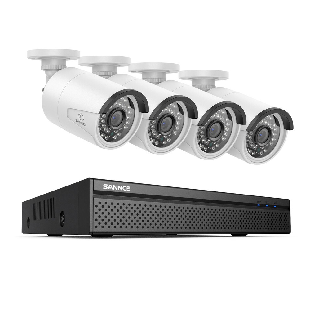 SANNCE 4K 8CH NVR 5MP Two Way Audio POE Security Camera System Human Detection