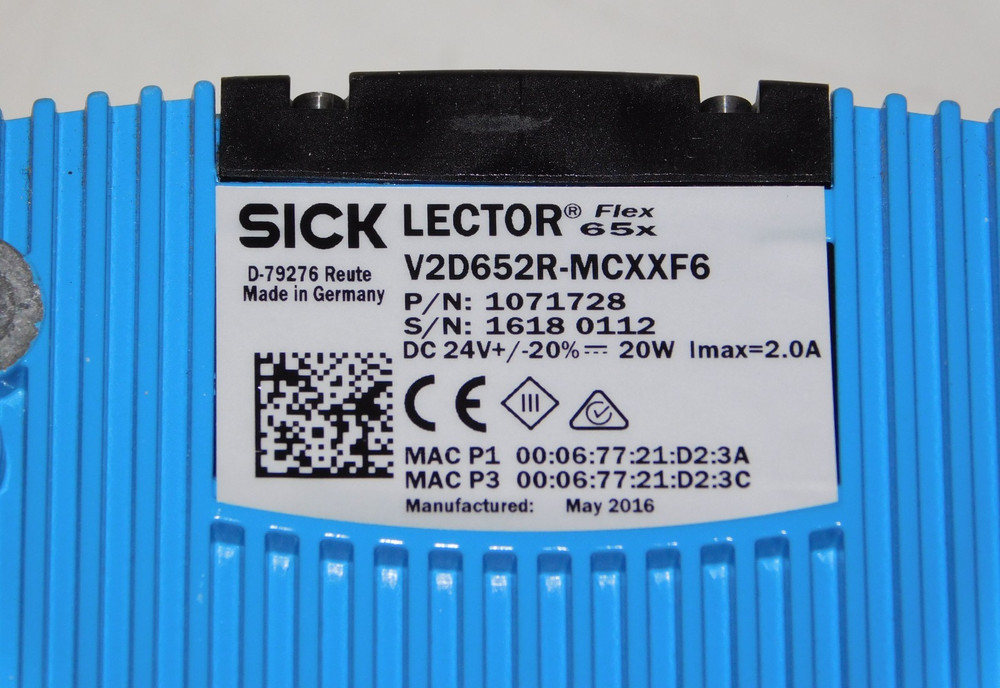 Sick V2D652R-MCXXF6 Lector Image Based Bar Code Reader Scanner Camera 1071728