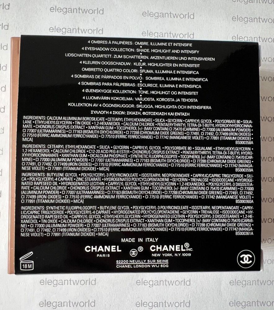 CHANEL LES 4 OMBRES Multi-Effect Quadra Eyeshadow - #78 RIVAGE, NIB Spring 2024