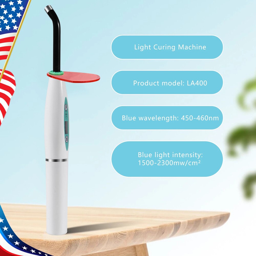 Dental Wireless LED Curing Light Cure Lamp Curing Machine Rechargeable 1500MW