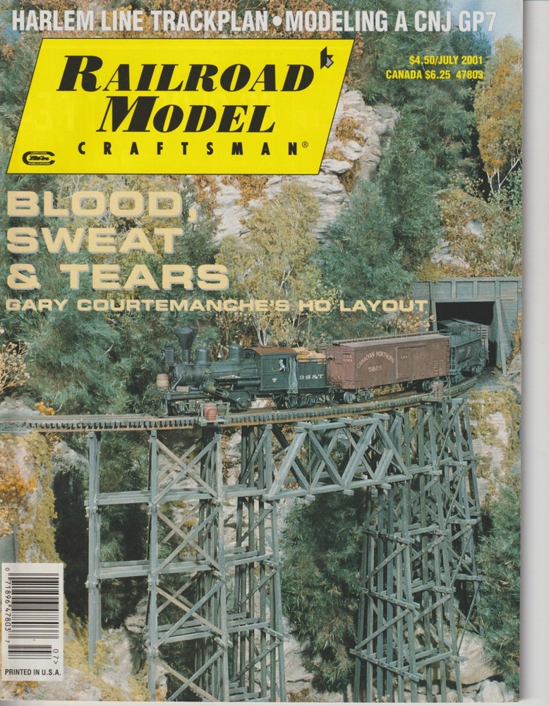 Railroad Model Craftsman Magazine - July 2001 - BACK ISSUE