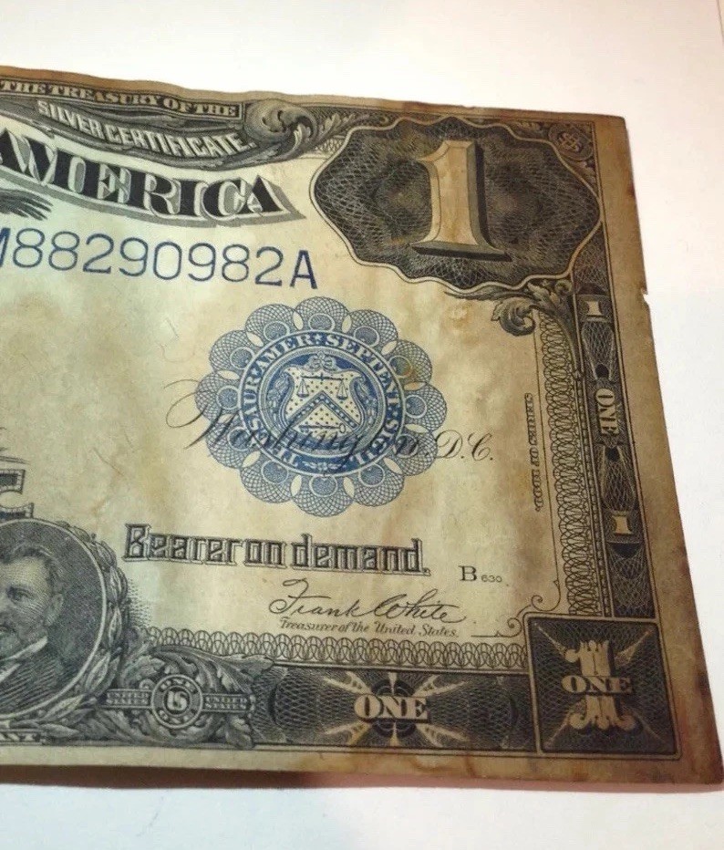 1899 $1 Black Eagle Silver Certificate Large Size- Superbly Nice Looking & Crisp