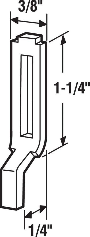 Zinc-Coated Adjustable Sliding Screen Door Latch - 2 Pack for Added Security