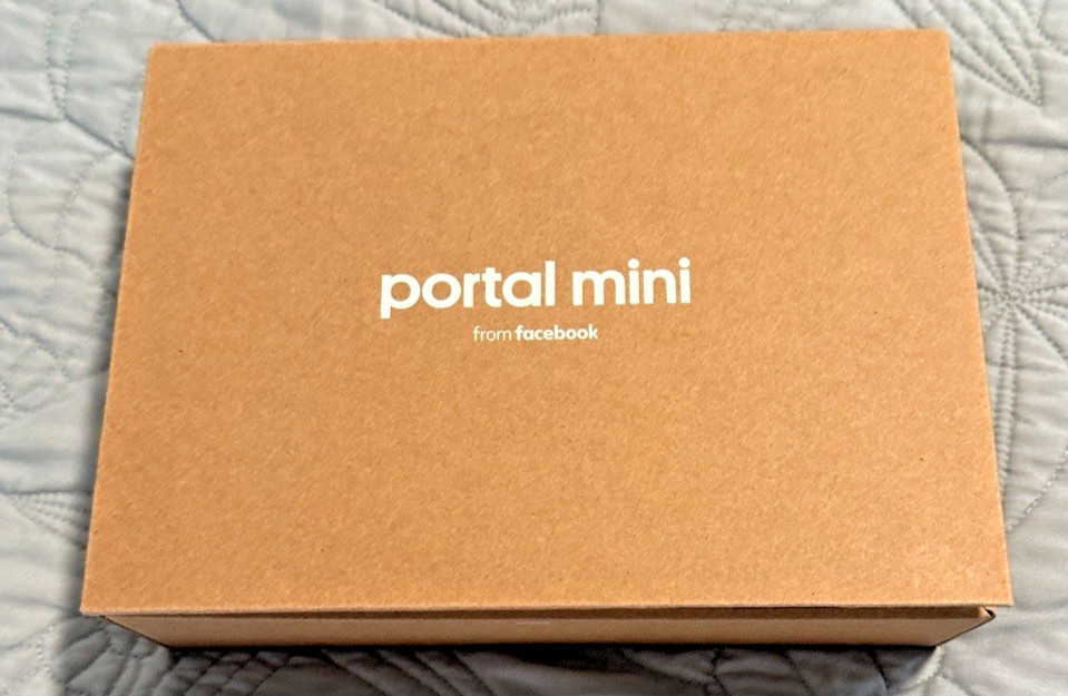 Portal Mini Smart Speaker From Facebook - Black, 8”