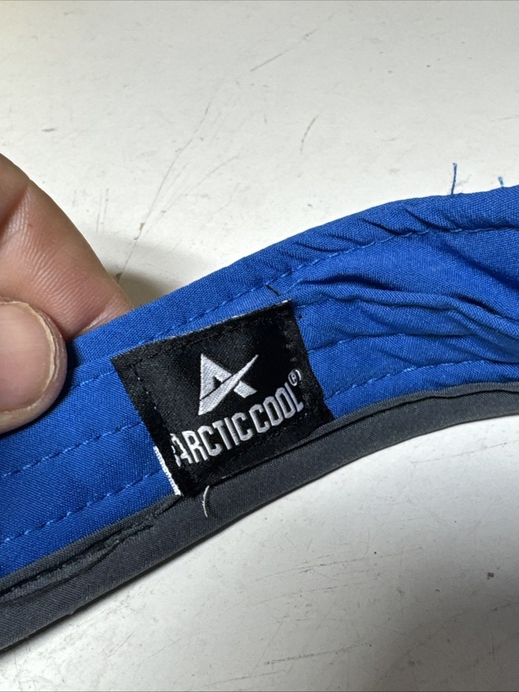 Arctic Cool Blue Cooling Golf Visor Unisex UPF30 Sun Shade Strapback Adjustable