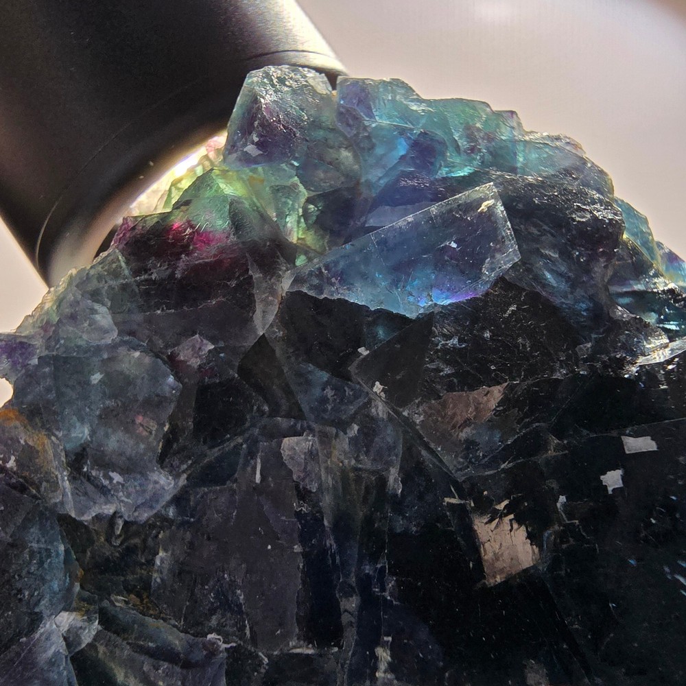 Phantom Fluorite Cube Specimen, blue Butterfly Pocket, Okorusu, Namibia