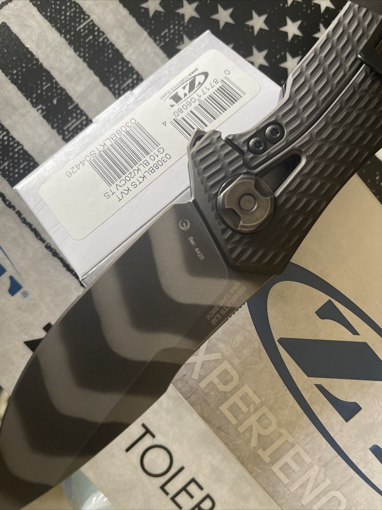 Zero Tolerance 0308BLKTS Frame Lock 20CV Stainless Authorized￼ Dealer