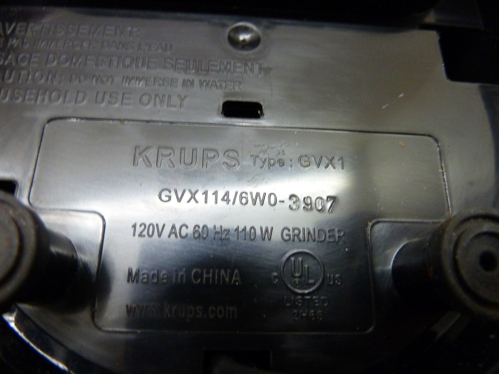 Krups GVX1 Burr Coffee Grinder