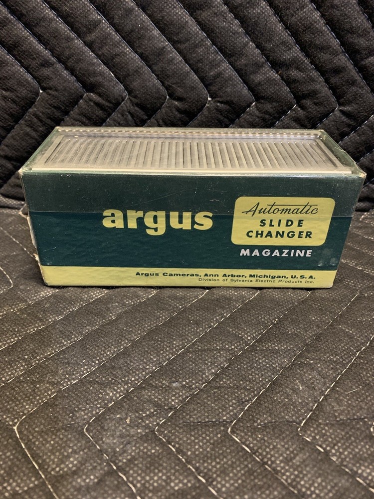VINTAGE Argus Automatic Slide Changer Magazine # 593 (36 slides) w/ Box