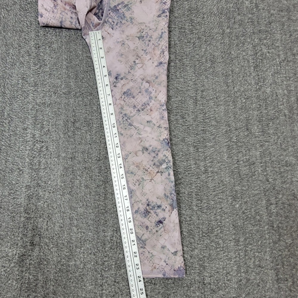 Evolution & Creation Leggings Womens Small Purple & Gray Sofia Grunge Flair 7/8
