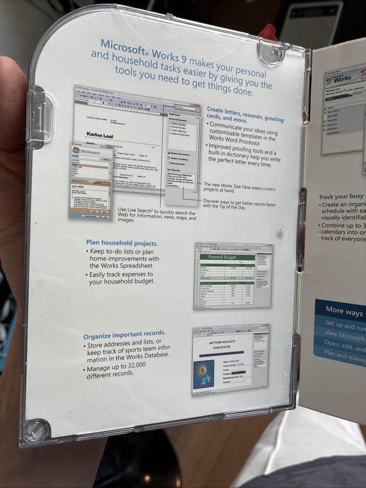 Microsoft Works 9 for Windows XP and Windows Vista
