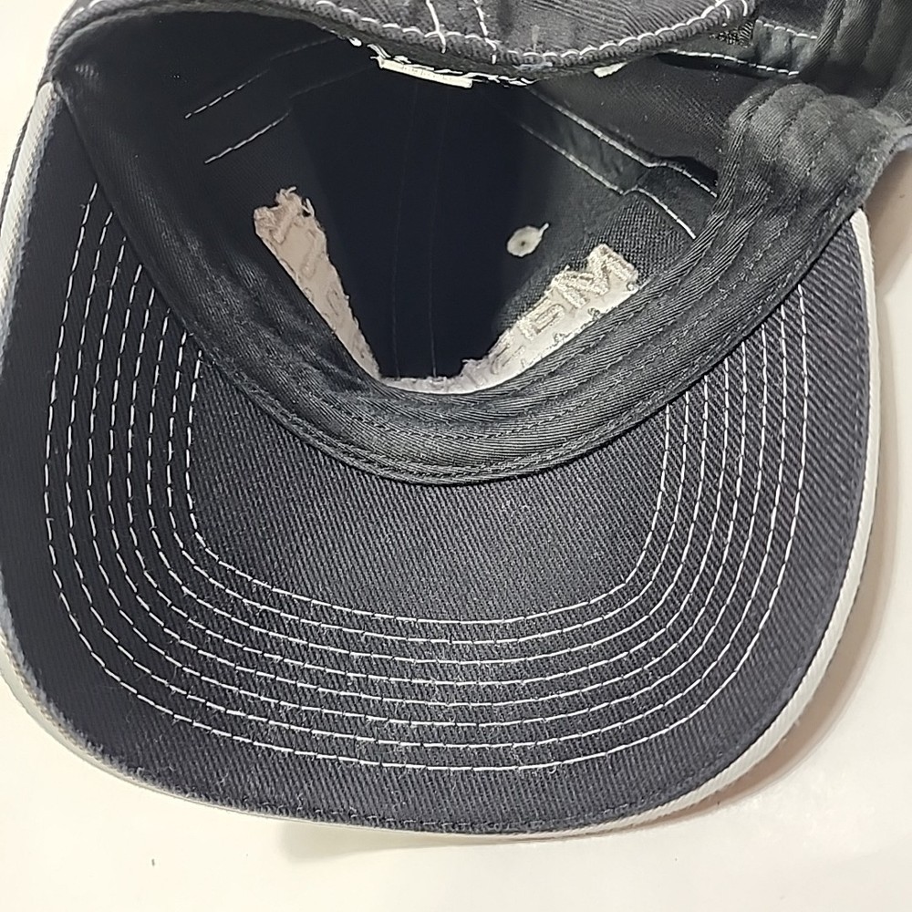 Mastercraft Black And White Adjustable Baseball Cap Embroidered Stars