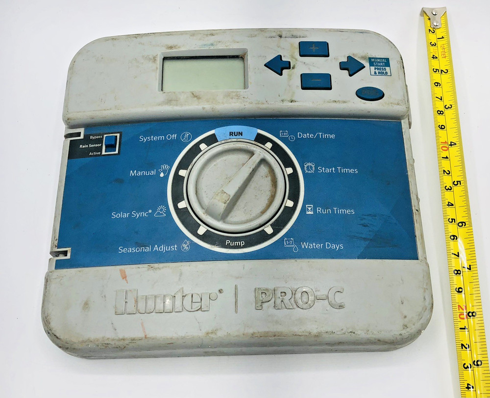 Hunter Pro-C 10 Zone Sprinkler System Controller Indoor Outdoor Irrigation Timer