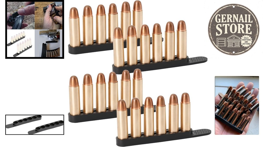 4-Pack of 6-Round Speed Strips for .38/.357 - Secure and Easy Loading Solution
